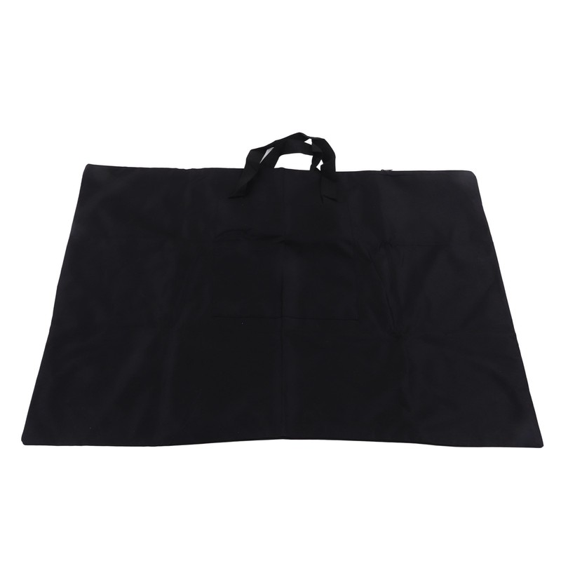 Portfolio Bag Black 38x26in Large Capacity Thick Canvas Light Weight