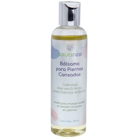 Naturalness - Aceite para masaje corporal "Piernas Cansadas"- Tamaño 125 ml - Ayuda a disminuir molestias causadas por varices, rigidez muscular, o un masaje relajante.