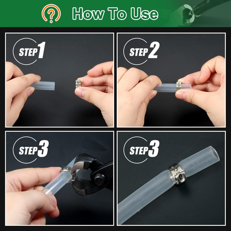 LEONTOOL Clamp Hose Band Pliers for Crimping Ear Hose Bands