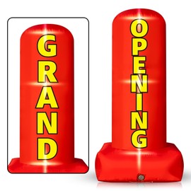6FT Grand Opening Inflatable Outdoor Decoration,Built-in 3 LED Lights Open Signs for Business Advertising Grand Opening Commercial Activities for Restaurant Retail Salon Bar Stores Cafe Office