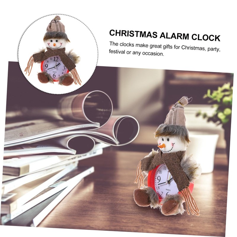 GRIRIW Christmas Snowman Alarm Clock Boys and Girls Alarm Clock