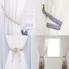 Natural Cotton Rope Curtain Tie Backs,2 Pcs Elegant Boho Style