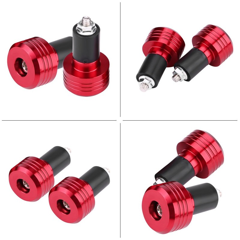 Handlebar Ends Pair 22 mm Universal Aluminium Motorcycle Handle Bar