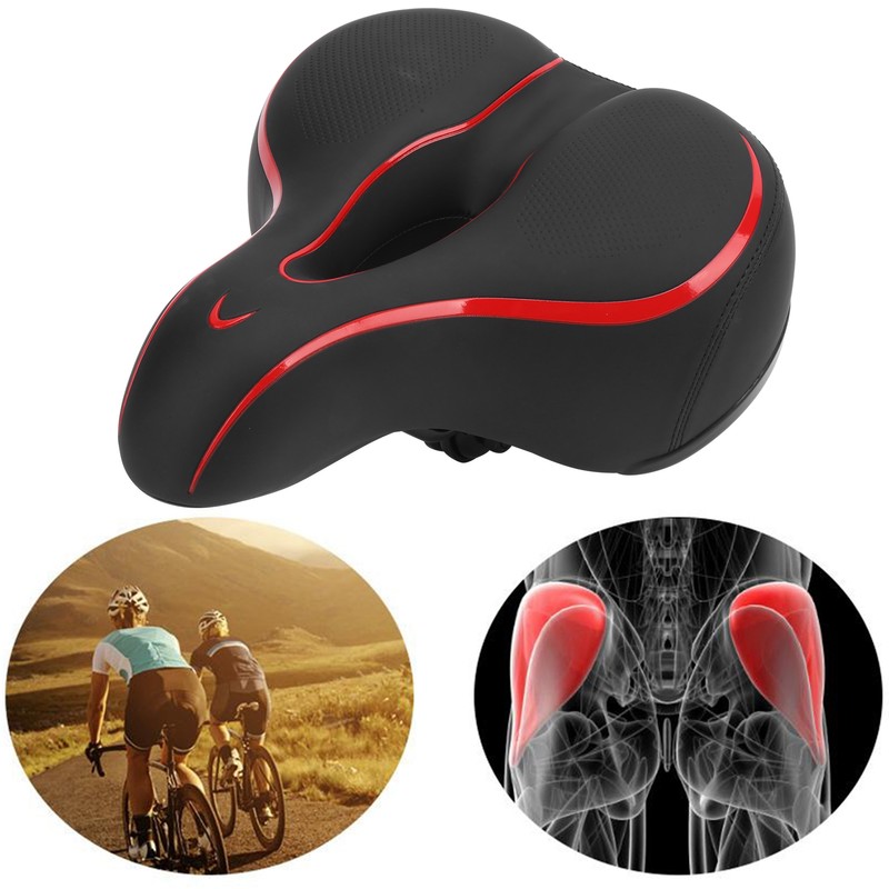 Comfort Bike Seat Cover Shock Absorption Bicycle Saddle Cushion Pad