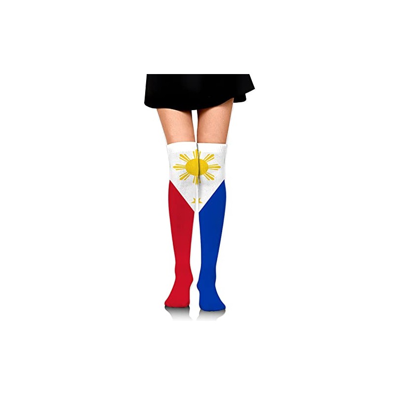Flag of The Philippines Thigh High Socks Over The Knee