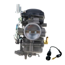 SVKCAR CV40 Carburetor & Choke Cable for Harley Davidson Sportster 883 1200 XL883 XLH1200, Softail 1988-2017, Dyna FXR FXD Touring 1988-2016, Sportster 1998-Up CV 40MM Carb (Grey) 27421-99A