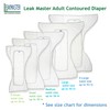 LeakMaster Adult Contoured Cloth Diaper with Nighttime Insert - X-Large