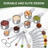 Measuring Cups and Spoons Set, 7 Stainless Steel Nesting Measuring