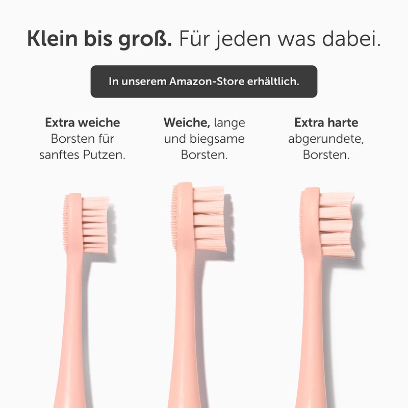 WonderSmile Wondersmile Ersatzbürsten Schallzahnbürste (Soft, Atomic Rose, 12er Pack) -