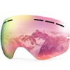 ZIONOR Ski Goggles Lens, XMINI 100% OTG Snow Goggles Detachable