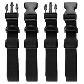 2Pair Backpack Straps, Adjustable Chest Strap for Backpack Heavy Duty Backpack Chest Strap Rucksack Chest Strap with Quick Release for Hiking and Jogging (Black)