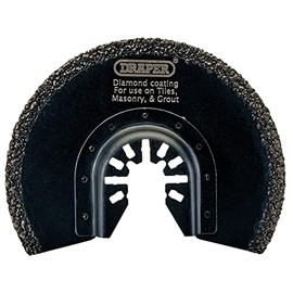 Draper 70469 Oscillating Multi-Tool Diamond Coated Cutting Blade (88mm)