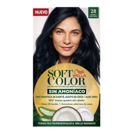 Wella Professionals Tinte De Cabello Semipermanente Soft Color 28 Negro Azulado 1 Pieza