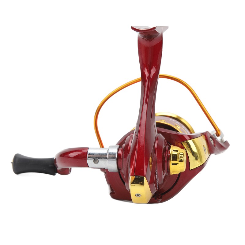 8 Bearing Fishing Spinning Reel Red Color 5.2:1 Gear Ratio