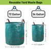 CIQIYO Reusable Heavy Duty Yard Waste Bag Set include 2