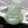 A9823 Jade Amulet Hotei Style Myanmar Jade Gemstone Pendant Necklace