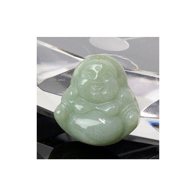 A9823 Jade Amulet Hotei Style Myanmar Jade Gemstone Pendant Necklace