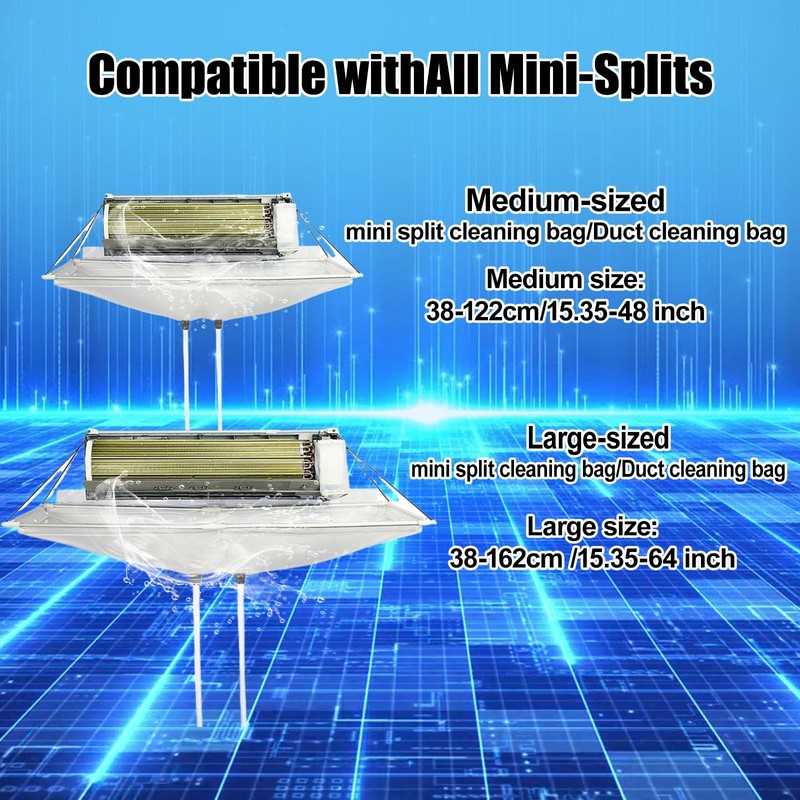 Kikepilm Full Set 20pcsmini Split Cleaning Kit，Mini Split Ac Unit