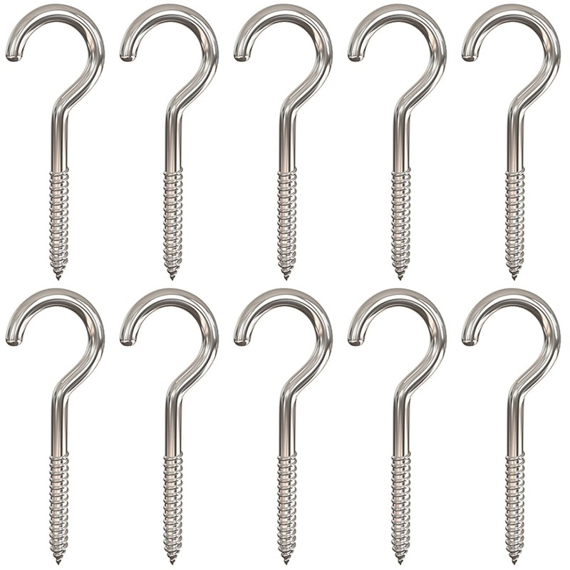 Axe Sickle 4 Inch Heavy Duty Large Screw Hook Ceiling