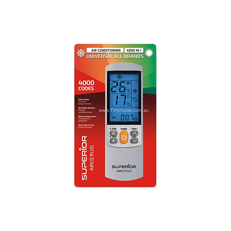 Universal Replacement AIRPLUS4000 AC AIR Conditioner Remote Control for ACTRON