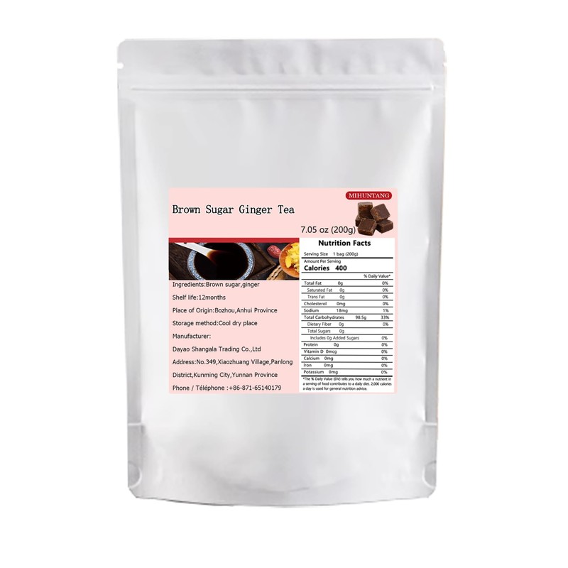Red sugar ginger tea 7.05 oz ancient method handmade ginger