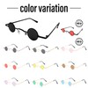 KENOU Men's Glasses Sunglasses Retro Mini Sunglasses Small Round Shape