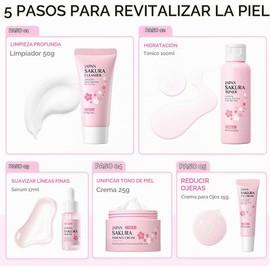 Kit Cuidado de la Piel Sakura para Adolescentes - Yasovigi 5 Piezas