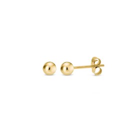 14K Gold Filled Earrings Round Ball Gold Studs Earrings for Women Gold Earrings | 4mm