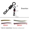JSHANMEI 120pcs/box Carp Fishing Tackle Kit Bundle Safety Leader-Clips Quick