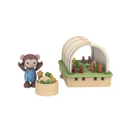 Hape Organic Greenhouse, Green Planet Explorers | Miniature Garden and Gardening Toy, for Kids Ages 3+ Years