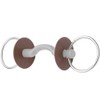 Beris Tongue Port Snaffle, Ring 7,5 cm, Size 120 mm,