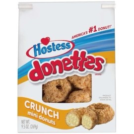 Hostess Donettes Crunch Mini Donut, 9.5 Ounce -- 6 per case
