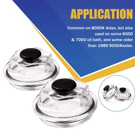 gtpartes Pair 2-7/8" Oil Bath Cap 21-35 Compatible with Trailer Axle Dexter 6K 7K 8000# 8-286 8-285 8-219