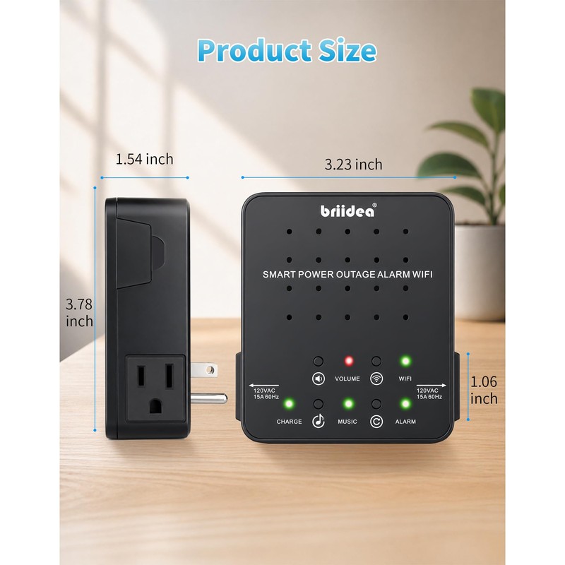 WiFi Power Failure Alarm – Briidea Freezer Power Outage Alarm