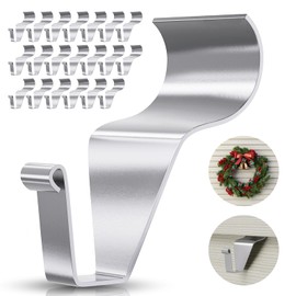 Antimbee Heavy-Duty Stainless Steel Siding Hooks,20 Pack Vinyl Siding Hooks Hanger,No Hole Siding Hanging Hanger for Hanging on Patio,Vinyl Siding Clips Applicable to Outdoor or Holiday Decoration