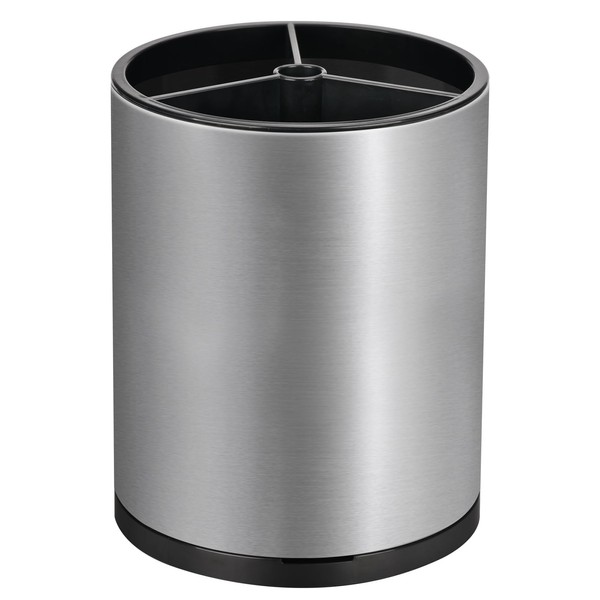 Kitchen Utensil Holder for Counter, Rotating Stainless Steel Utensil Organizer