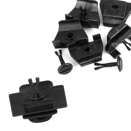 A ABSOPRO Front Fender Bumper Clip Cover Clip Bumper 53879-58010 Rivet Compatible with Toyota Compatible with Corolla Compatible with 2009-2013 Black 5 Sets