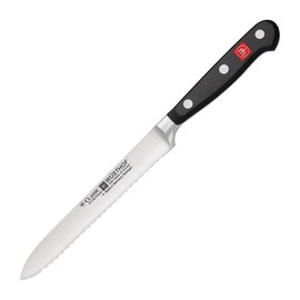 WÜSTHOF Classic 5" Serrated Utility Knife, Black