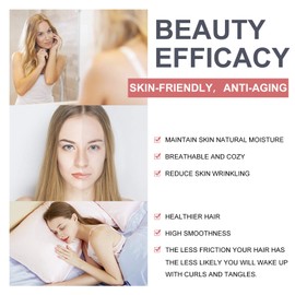 Silk-Pillow-Cases 2 Pack 25 Momme for Hair and Skin, 900 Thread Count Mulberry Silk Pillowcase with Hidden Zipper, Cooling Breathable Smooth, 20''×36'', White