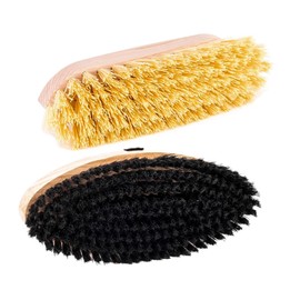 DOJA Barcelona | Pack 2 Horse Cleaning and Hair Polishing Brushes | Made in Spain | 270 mm Equine Hard Brush and 220 mm Hair Polishing Comb | Donkeys Cows Dogs