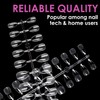 Short Almond Soft Gel Nail Tips, Melous 240PCS Pre Buff