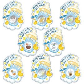 Baby Shower Games - Scratch Off Game - Baby Shower Activity and Idea for Ice Breakers - Fun and Easy to Play - 40 Cards Boys B