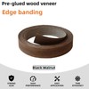 ebpsneer Black Walnut Wood Veneer Edge Banding Roll,5/8 inch X