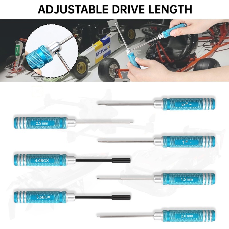 LALAGO 12-Piece Remote Control Car Tool Set, Hex Screwdriver, Pliers,