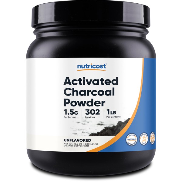 Nutricost Nutricost Activated Charcoal Powder 1lb - Food Grade Powder,