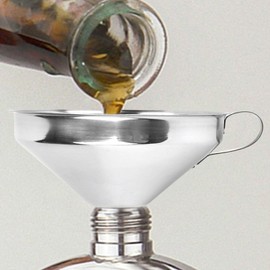 Funnel With Filter - Funnel With Screen Filter Funnel Filter - Funnel Strainer Fine Mesh, Stainless Funnel, Oil Strainer Funnel for Baking, Liquids, Kitchen, Cooking