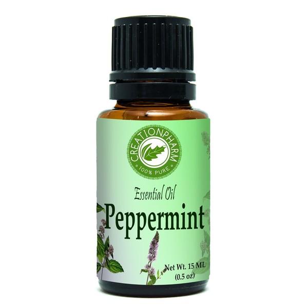 Creation Pharm Peppermint Essential Oil 100% Pure Mentha piperita 15 ml - Aceite de menta
