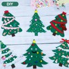 Gukasxi 12 Small Felt Christmas Tree with Detachable Ornaments DIY
