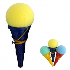 Schnooridoo 4 x Ice Cream Cone with Ball 16 cm – Catch Cup Catch Game Party Bag Children's Birthday Giveaway Tombola