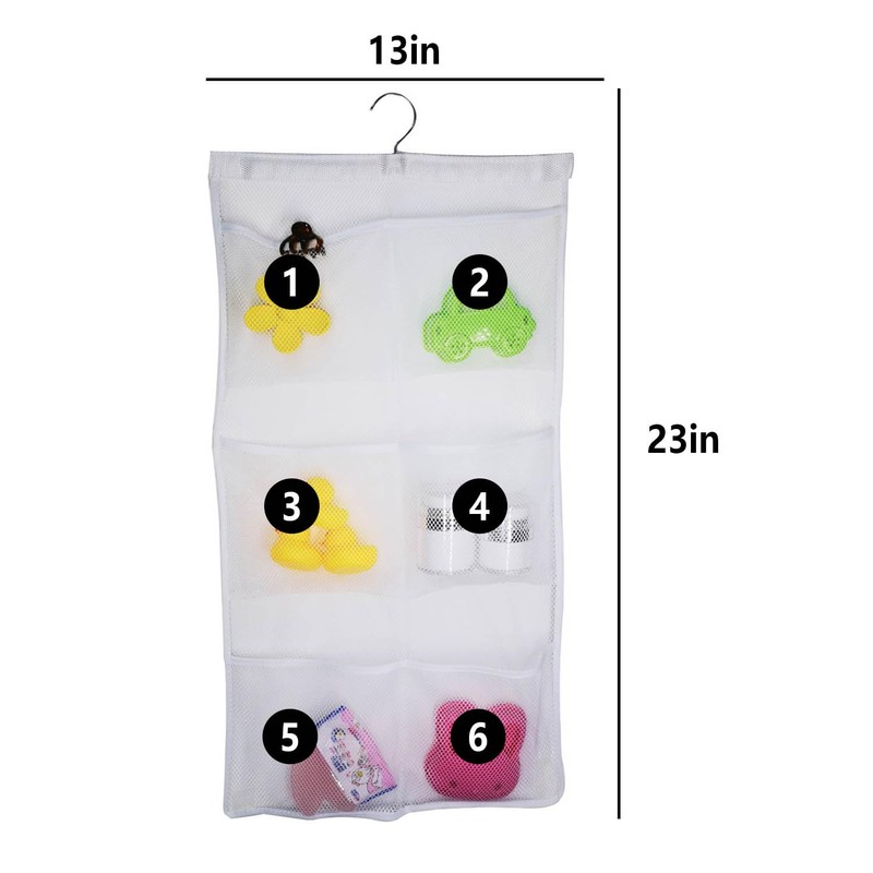 Lohas Select Quick Dry Fabric Bath Mesh Pockets Shower Organizer